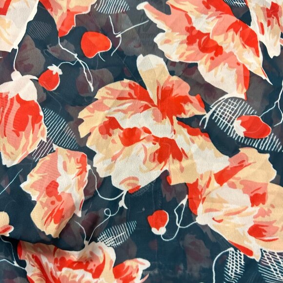 VGUC Mimi Chica Floral Mini Dress Short Sleeves Elastic Waist Vintage Look Small - Picture 12 of 14